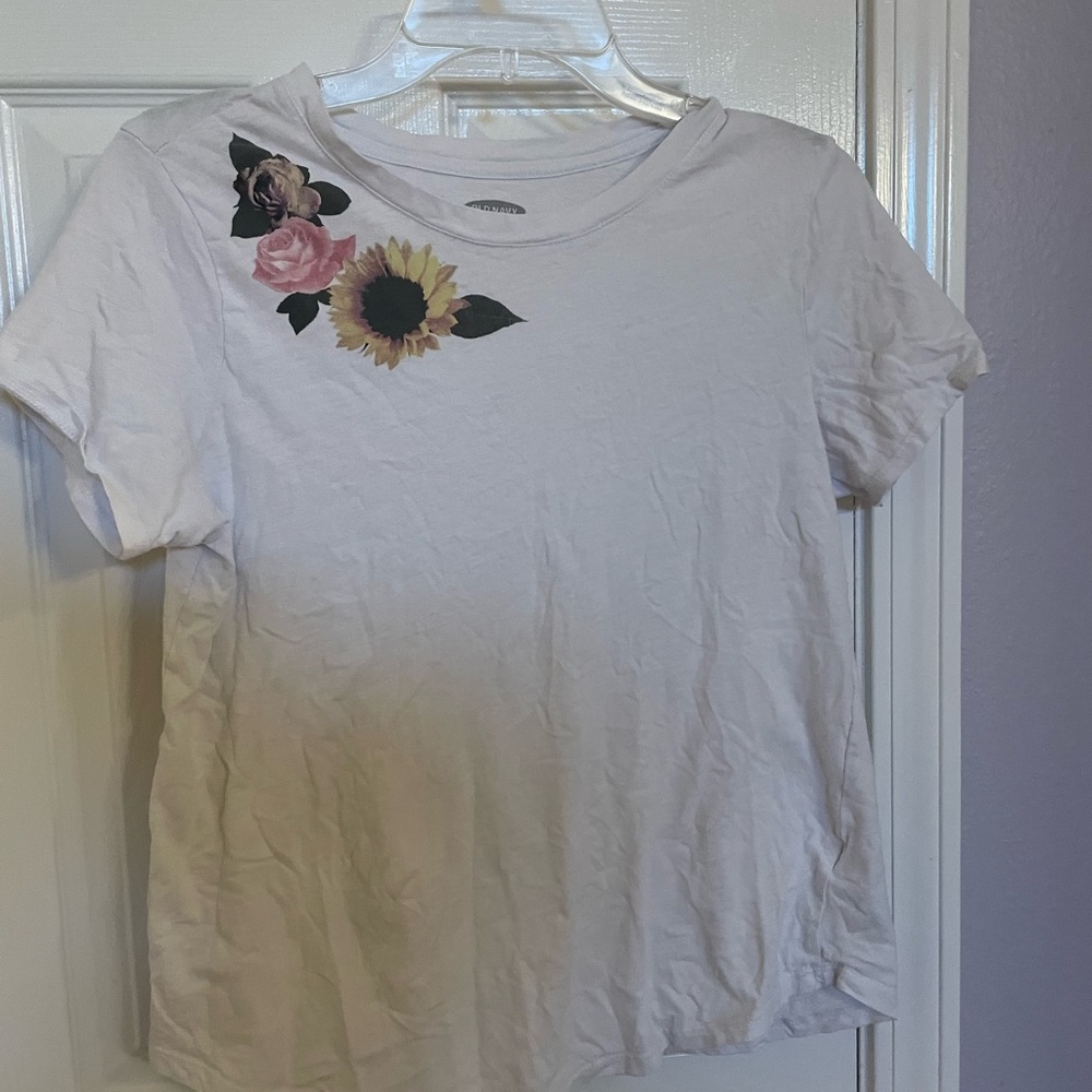 White Flower Shirt